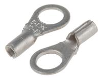 433-012 RS PRO Uninsulated Crimp Ring Terminal, M5 Stud Size, 0.35mm² to 1.5mm² Wire Size