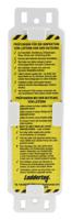 lad-de-eith-l12-a Brady Red on White Safety Ladder Tag, German Language, 1 per Pack
