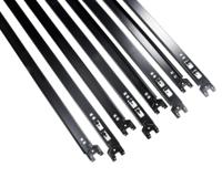 20089blk8 Toprax Black Steel Long Span Shelving System x 1740mm