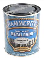 5092957 Hammerite Metal Paint in Hammered Silver 750ml