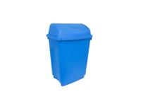 178-7697 RS PRO 50L Blue Flip Plastic Waste Bin