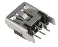 500075-1517 Molex Straight, Through Hole, Socket Type B 2.0 USB Connector