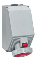5-556-59 Legrand IP67 Red Wall Mount 3P + N + E Industrial Power Socket, Rated At 125A, 415 V