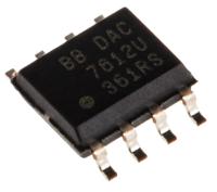dac7612u Texas Instruments, DAC Dual 12 bit-, 130ksps, Serial (SPI), 8-Pin SOIC