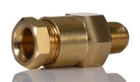 221250518 Norgren ENOTS Series Straight Threaded Adaptor, R 1/8 Male to Push In 5/16 in, Threaded-to-Tube Connection Style