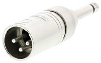 na2mp Neutrik AV Adapter, Male 1/4 in Mono to Male XLR