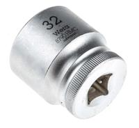 05003617001 Wera 1/2 in Drive 32mm Standard Socket, 6 point, 42 mm Overall Length