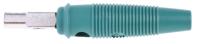 930726104 Hirschmann Test & Measurement Green Male Banana Plug, 4 mm Connector, Screw Termination, 16A, 60V dc, Nickel Plating