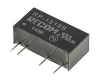 rp-1515s Recom RP DC-DC Converter, 15V dc/ 66mA Output, 13.5 → 16.5 V dc Input, 1W, Through Hole, +85°C Max Temp -40°C