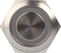 175-9326 RS PRO Illuminated Push Button Switch, Momentary, Panel Mount, 22.2mm Cutout, SPDT, Green LED, 250V ac, IP67