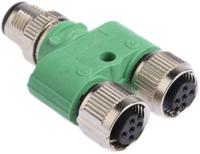 1546068 Phoenix Contact 5 Pole M12 Plug to 5 Pole M12 Socket Adapter