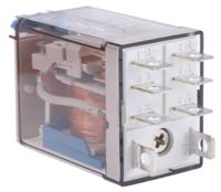563290120040 Finder Plug In Power Relay, 12V dc Coil, 12A Switching Current, DPDT