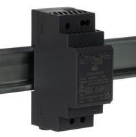 ddr-30g-5 MEAN WELL DDR-30 DC-DC Converter, 5V dc/ 6A Output, 30W, DIN Rail Mount, +85°C Max Temp -40°C Min Temp