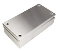 842-8311 RS PRO Unpainted Stainless Steel Terminal Box, IP66, 300 x 150 x 80mm
