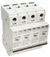 1210-4s-400 Bourns, 1210 Surge Arrester 600 V ac Maximum Voltage Rating 100kA Maximum Surge Current 4 Pole Protector