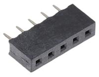 m22-7130542 HARWIN Straight Through Hole Mount PCB Socket, 5-Contact, 1-Row, 2mm Pitch, Solder Termination