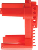 882-5911 RS PRO Red 4-Lock Polypropylene Ball Valve Lockout, 7mm Shackle, 63.5mm Attachment