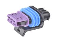 15491547 Delphi, GT 150 Automotive Connector Socket Black Cable Mount 3 Way, Crimp Termination