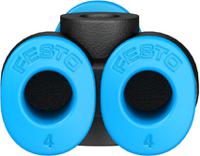 qsmy-4 Festo QSMY Series Y Tube-to-Tube Adaptor, Push In 4 mm to Push In 4 mm, Tube-to-Tube Connection Style, 153371