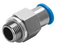 qsk-g38-8 Festo QSK Series Straight Threaded Adaptor, G 3/8 Male to Push In 8 mm, Threaded-to-Tube Connection Style, 186299