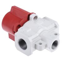 vhs40-f04a SMC VHS40 Series Red Locking Shut-Off Valve Pneumatic Manual Control Valve, G 1/2, Die Cast Aluminium 1/2 in G