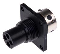 tr1004rms1nb-192926-0440 ITT Cannon Circular Connector, 4 Contacts, Panel, Standard Connector, Socket, Male, IP65, Trident Ringlock Series