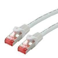21152665-50 Roline, 5m Cat6, White RJ45 to Male RJ45 Male, S/FTP Shielded, Terminated LSZH Sheath
