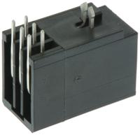 1376136-1 TE Connectivity Dynamic 2000 Series Right Angle Through Hole PCB Header, 6 Contact(s), 2.5 mm Pitch, 2 Row, Shrouded