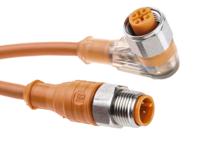 28720-prst-4-prkwtled-p-4-075-m Lumberg Automation Female 4 way M12 to Male 4 way M12 Sensor Actuator Cable, 5 m