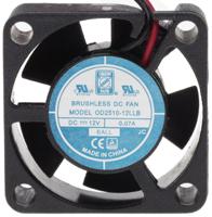 144-2030 RS PRO Axial Fan, 12 V dc, DC Operation, 2.5m³/h, 840mW, 70mA Max, 25 x 25 x 10mm
