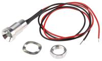 oxlclh8012acfl30algaas-red Oxley Red Panel Mount Indicator, 8mm Mounting Hole Size, Lead Wires Termination, IP67