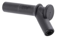 669515-21 Staubli Black, Male to Female Test Connector Adapter and Nickel Plated - Socket Size: 4mm
