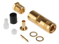 r114005000w Radiall, Plug Cable Mount SMB Connector, 50Ω, Clamp Termination, Straight Body