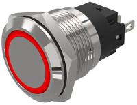 82-55510113 EAO 82 Series Red Indicator, 12V ac/dc, 19mm Mounting Hole Size, Solder Tab Termination, IP65, IP67