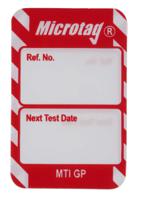 mic-mti-gp-rd-20 Brady White on Red Safety Inspection Tag, English Language, 20 per Pack