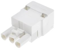 495-6266 RS PRO Non-Fused Terminal Block, 3-Way, 16A, 2.5 mm² Wire, Screw Down Termination