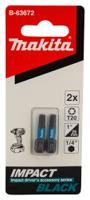 b-63672 Makita Hexagon Screwdriver Bit, T20 Tip, 25 mm Overall