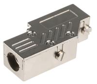mhdcmr09-ulp MH Connectors MHDCMR Series Zinc Right Angle D Sub Backshell, 9 Way, Strain Relief