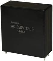 ezpq25126lta Panasonic EZPQ Metallised Polypropylene Film Capacitor, 250V ac, ±10%, 12μF, Through Hole