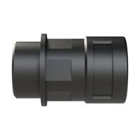 bvnd-m257gt Straight, Conduit Fitting, 17mm Nominal Size, M25, Polyamide 6, Black