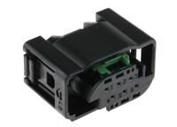 1-967616-1 TE Connectivity, Micro Quadlok System Automotive Connector Socket Black Cable Mount 6 Way, Crimp Termination