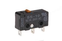 ss-10 Omron Pin Plunger Micro Switch, Solder Terminal, 10.1 A @ 250 V ac, SPDT, IP40