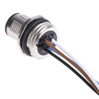 1523450 Phoenix Contact Straight Male 4 way M12 to Sensor Actuator Cable, 500mm