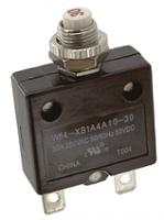 w54-xb1a4a10-30 TE Connectivity Thermal Circuit Breaker - W58  Single Pole 250V ac Voltage Rating, 30A Current Rating