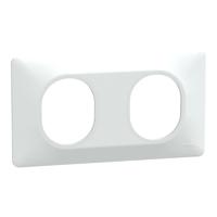 s320704 Schneider Electric White 2 Gang Cover Plate Thermoplastic Cover Plate