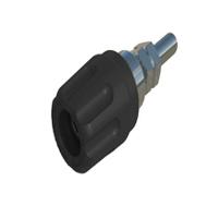 930099188 Hirschmann Test & Measurement 16A, Green/Yellow Binding Post With Brass Contacts and Nickel Plated - 14mm Hole Diameter