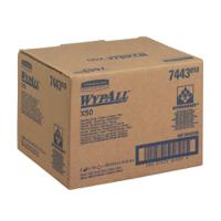 7443 WYPALL WypAll Yellow Cloths for General Cleaning, Dry Use, Pack of 50, 416 x 245mm, Repeat Use