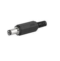 48401200 Schurter, 4840 DC Plug Rated At 500mA, 12 VDC, Cable Mount, length 46mm, Nickel