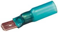 467777-000 TE Connectivity DuraSeal Blue Insulated Male Spade Connector, Tab, 6.35 x 0.8mm Tab Size, 1.5mm² to 2.5mm²