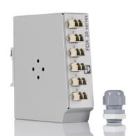 1019710 Phoenix Contact 6 Port LC Multimode Duplex Fibre Optic Patch Panel With 2 Ports Populated